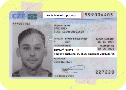 Online Application for Czech Permanent Residency EU Citizens - Stepper 3