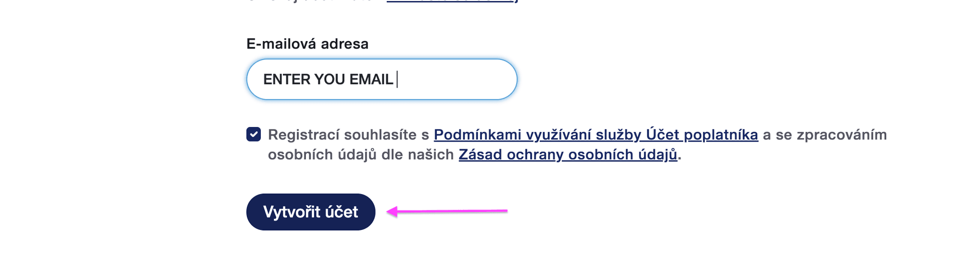 radio fee registration czech republic Step 1