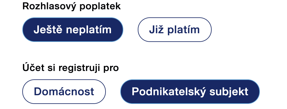 radio fee registration czech republic Step 3a