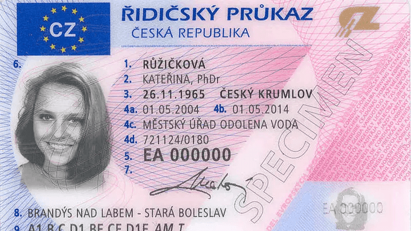 czech driver's license